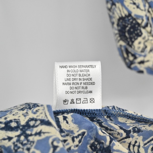 TUCKERNUCK Ros Garden Embroidered Dress Size S Cottagecore Peasant Floral Cotton - Picture 10 of 14